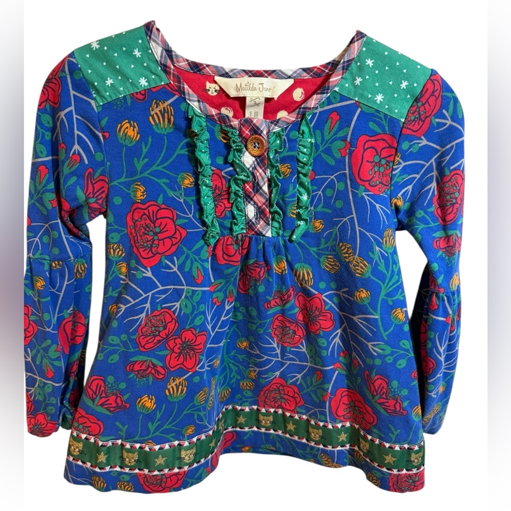 Matilda Jane Long Sleeve Floral Mixed Print Top‎ – Size 2 –